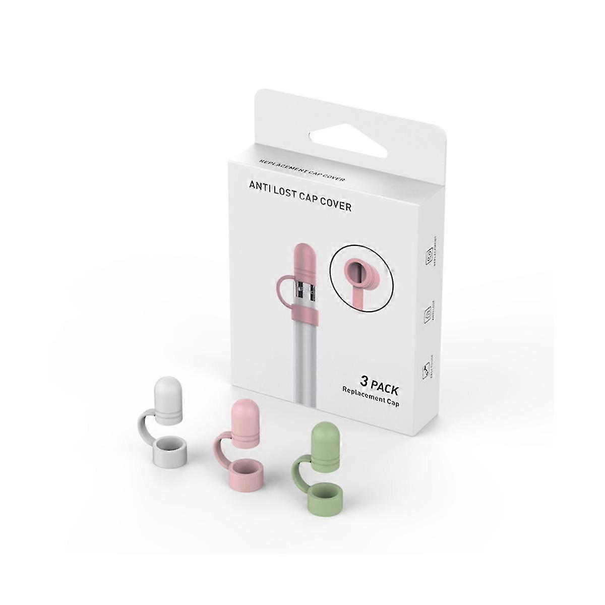 3Pcs Replacement Pen Cap Soft Protective Sleeve Accessories for Silicone Holder Nib Protective Case