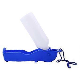 Pet Travel Water Bottle for Dogs 250ml Puppy Drinking Fountain Blue