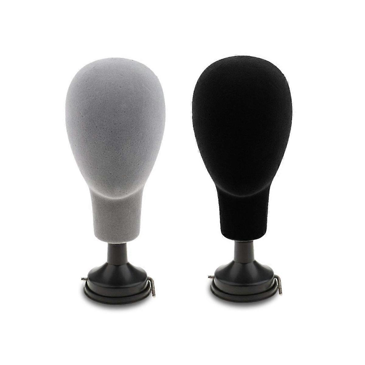 Skyltdocka Huvud Modell Peruker Keps Glasögon Display Stativ Hållare Flockande Skum Huvud Manlig Kvinna Skyltdocka