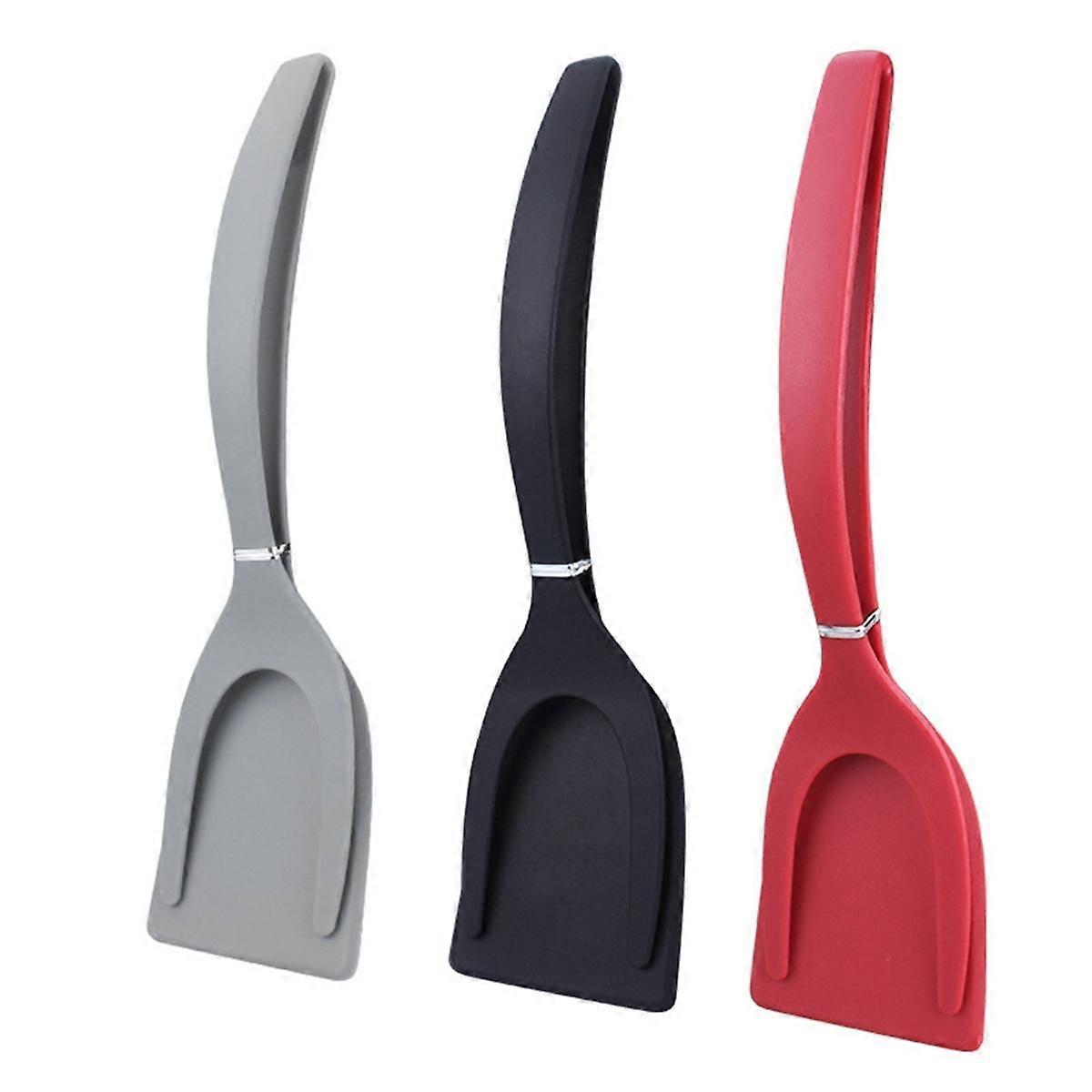 2 in 1 Nylon Grip Flip Pancake Egg Clamp Grip Omelette Spatula Tongs Clamp Pancake Fried Kitchen Ac