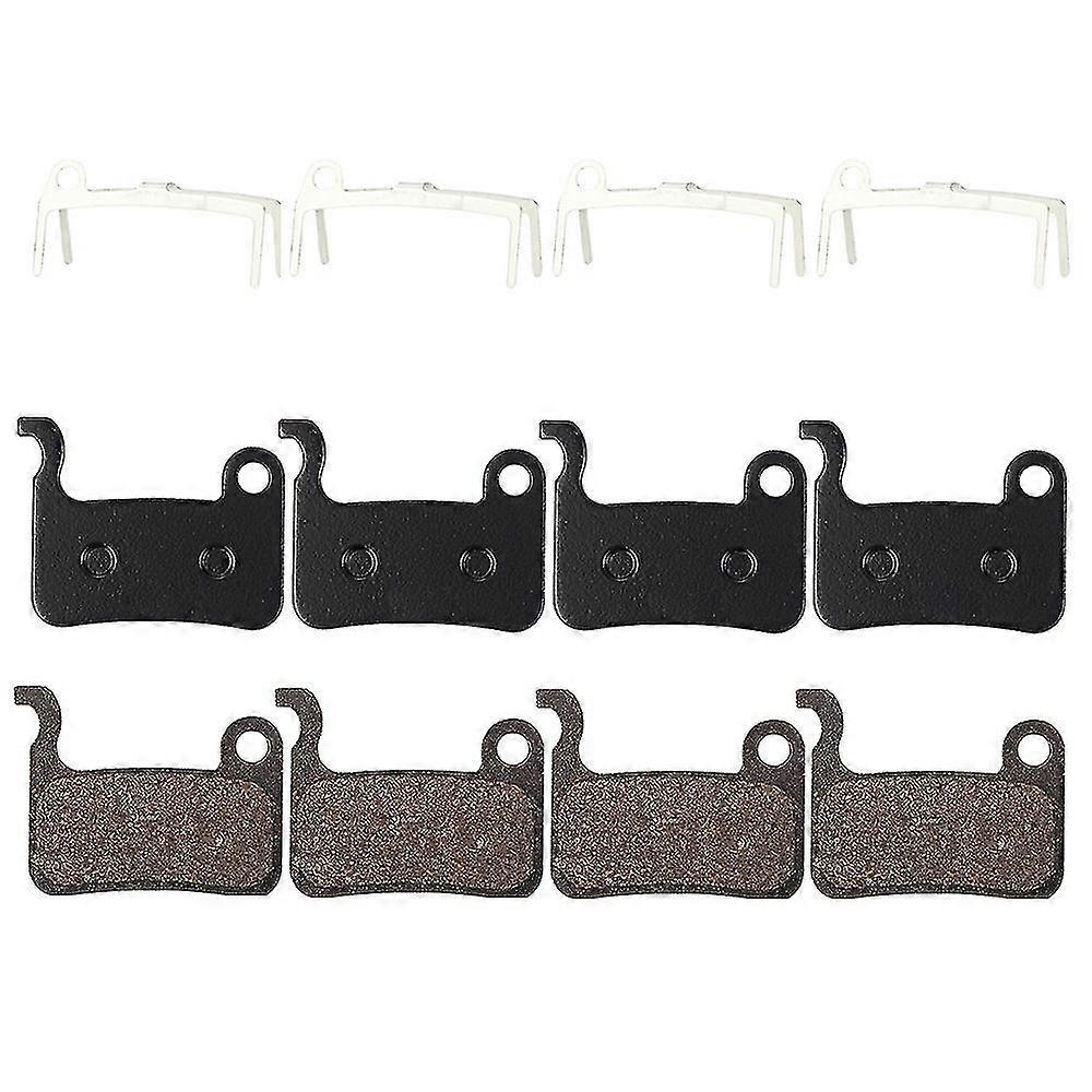 4 Pairs Mtb Bicycle Resin Brake Pads Compatible Shimano Deore M596 M595 M535
