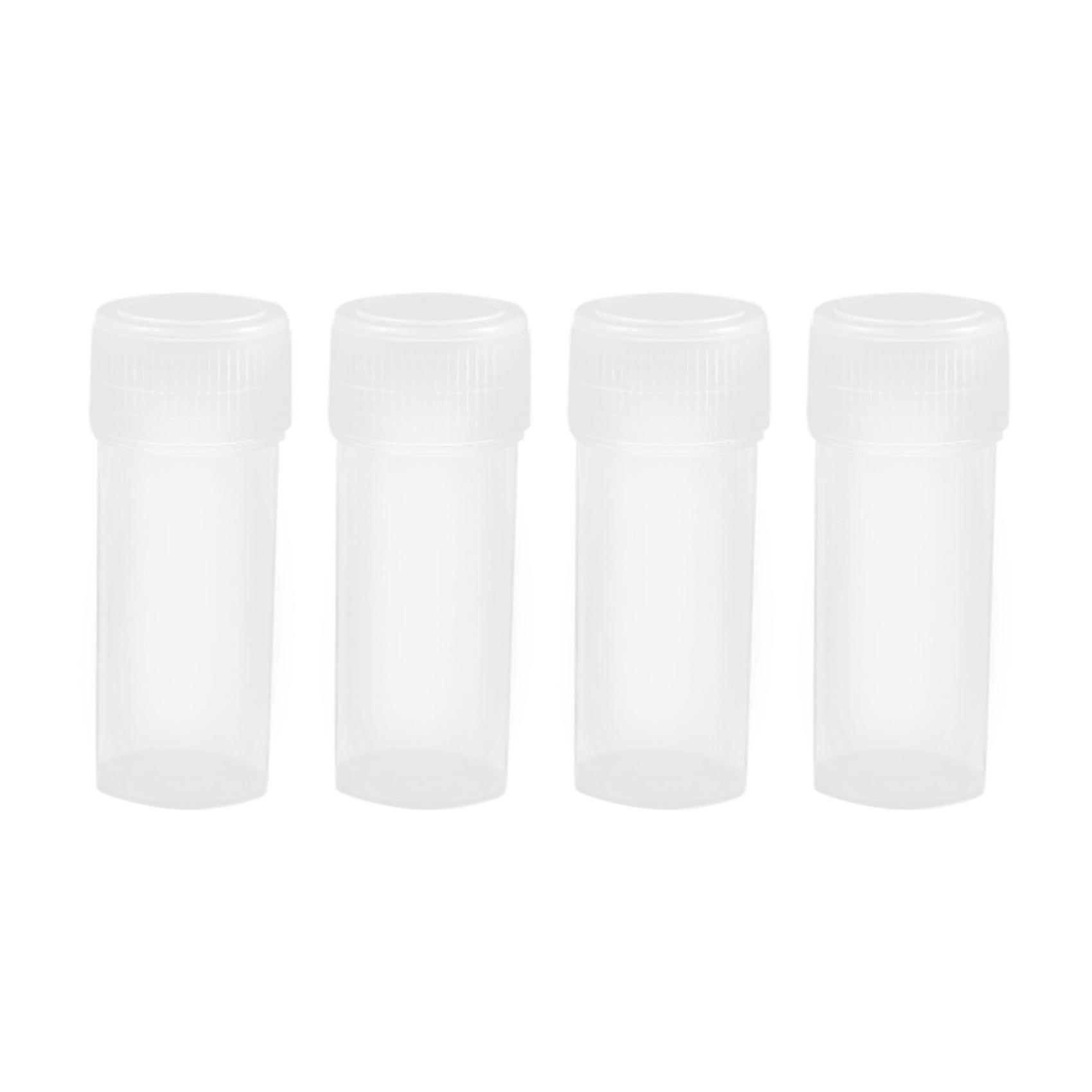 200 Pcs 5ml Plastic Potable Mini Clear Storage Case Vial Storage Container