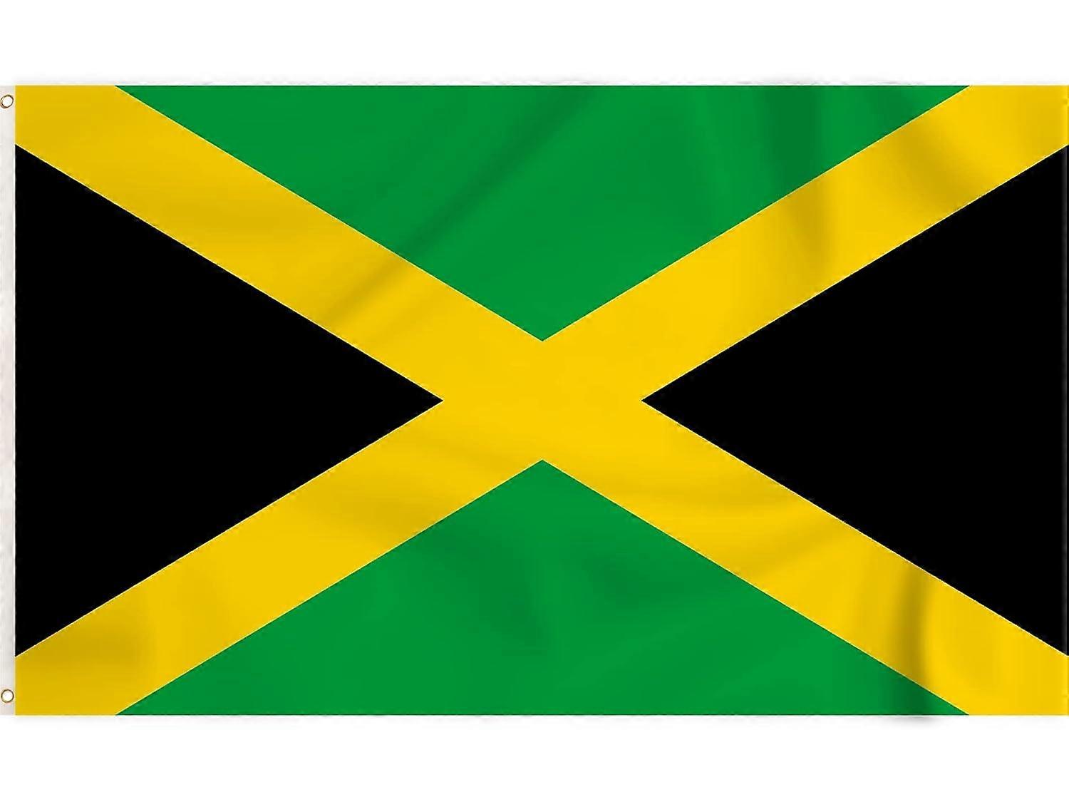 Drapeau de la Jamaïque Drapeau des Caraïbes Drapeau jamaïcain avec œillets Mode 17
