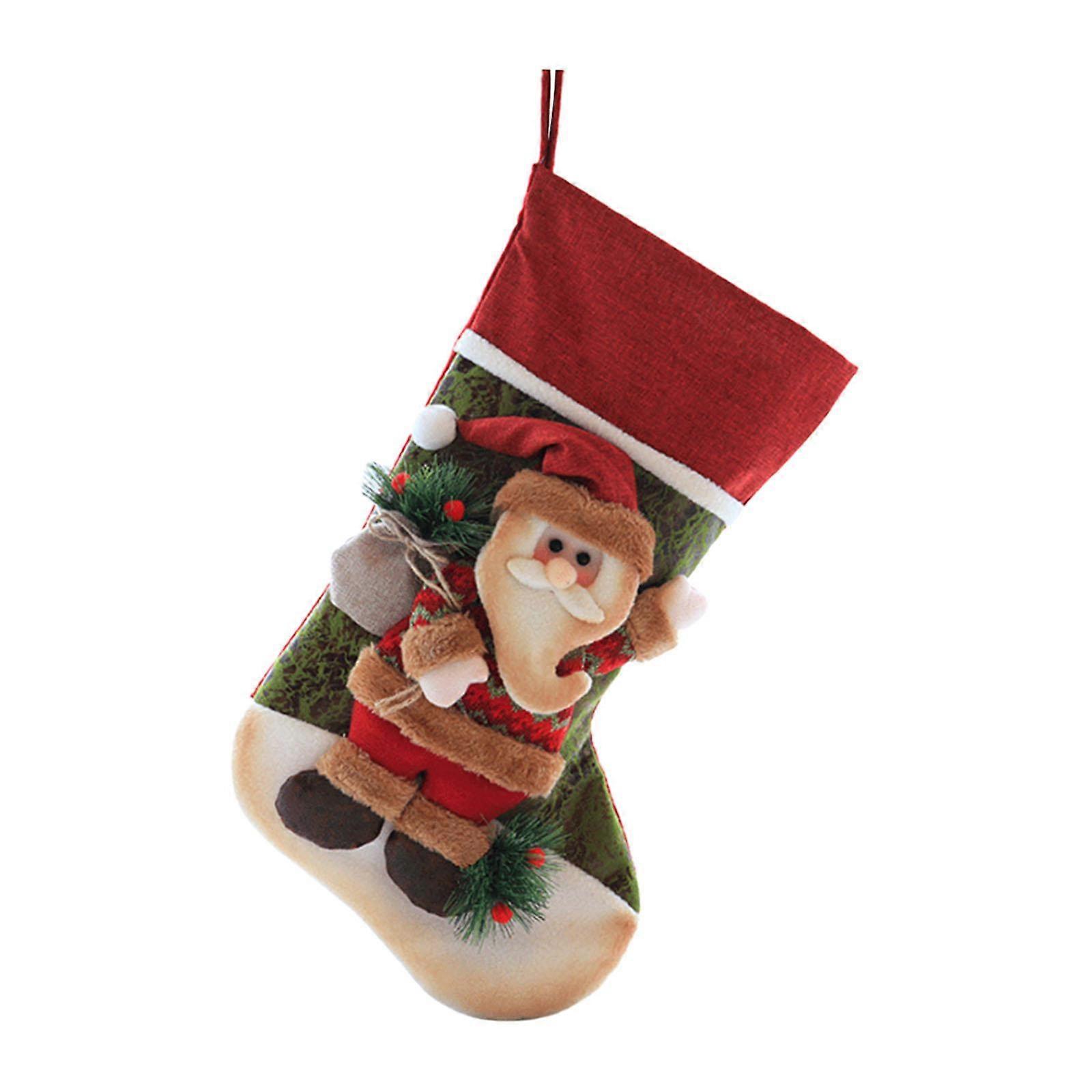 عيد الميلاد تخزين عطلة ديكور مريحة معلقة زخرفة لمكتب فندق سرير سانتا كلوز