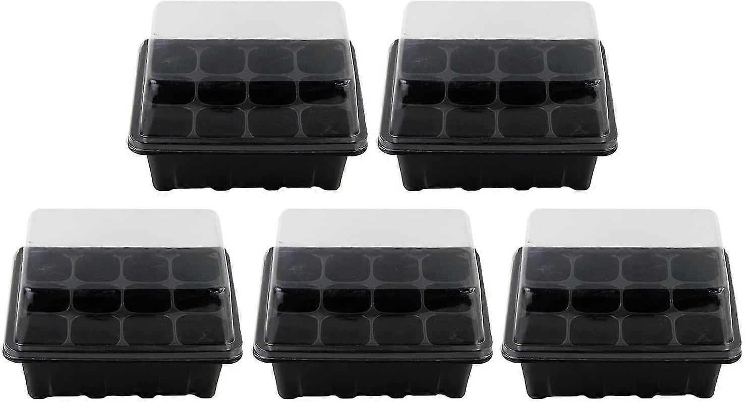 Ling Tray, 5 Pack Professional 12 Hole   Tray Insert Starter Tray With Lid