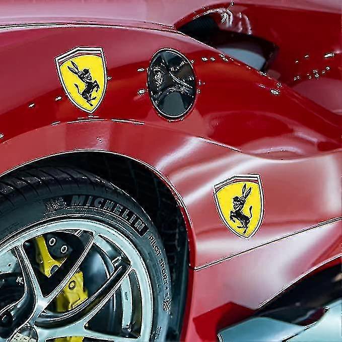 2 Pezzi Adesivi Per Flusso D'Aria Auto – Copertura Presa D'Aria Laterale Universale In ABS – Decalcomanie Sportive Per Portiera – Colore Argento Nero