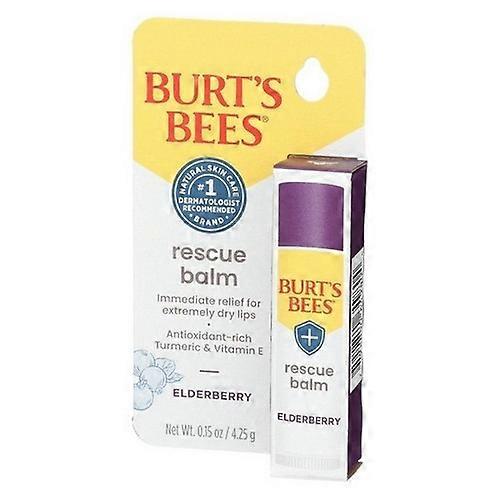 Burts Bees Origin Rescue Lip Balm With Wax And Antioxidant Rich Elderberry ,0.15 Oz (Case Of 3)