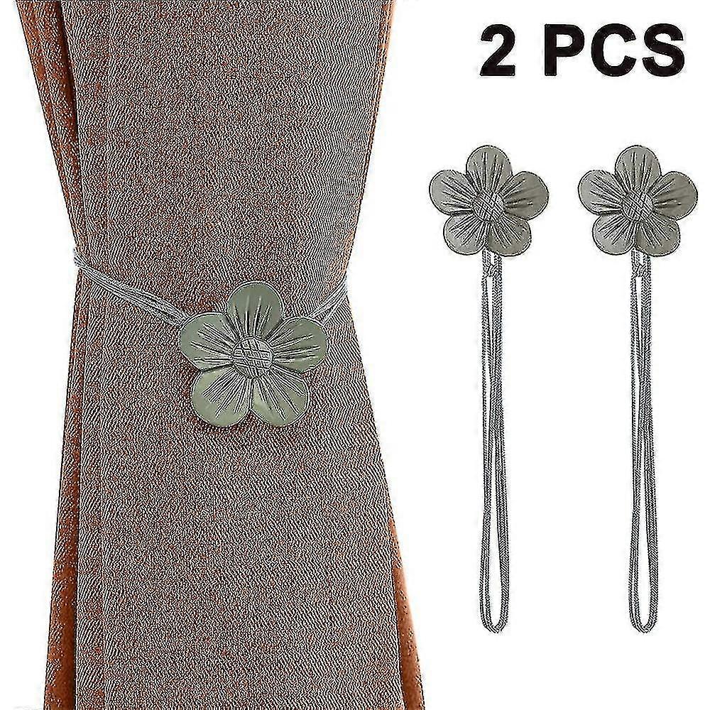 2 יחידות וינטג' וילון מגנטי קשירה למרפסת קפה ביתית