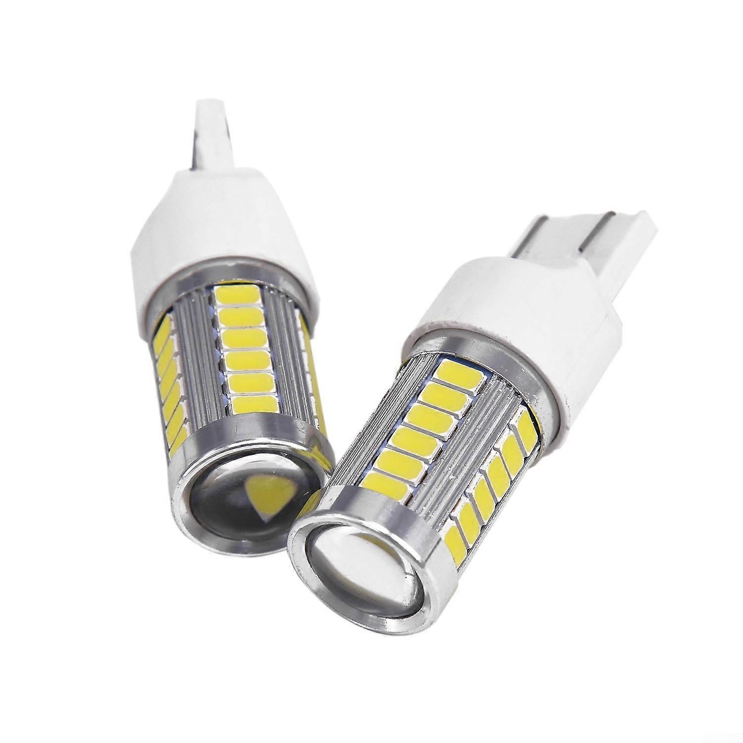 2*T20 33SMD W21/5W 580 7443 Dual Filament LED dRL Sidelight Bulbs Replacement