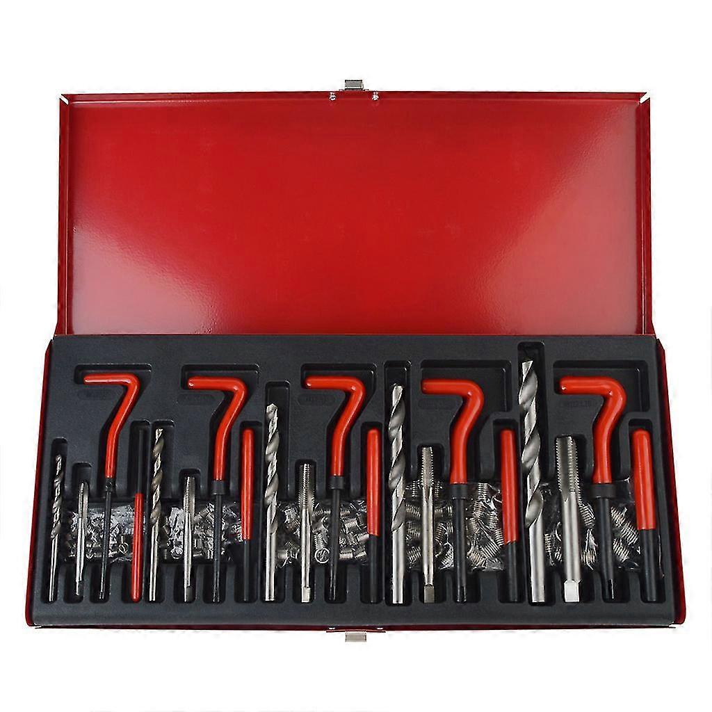 131pc For Helicoil Thread Repair Threaded Tool Twist Drill Bit Kit M5 - M12