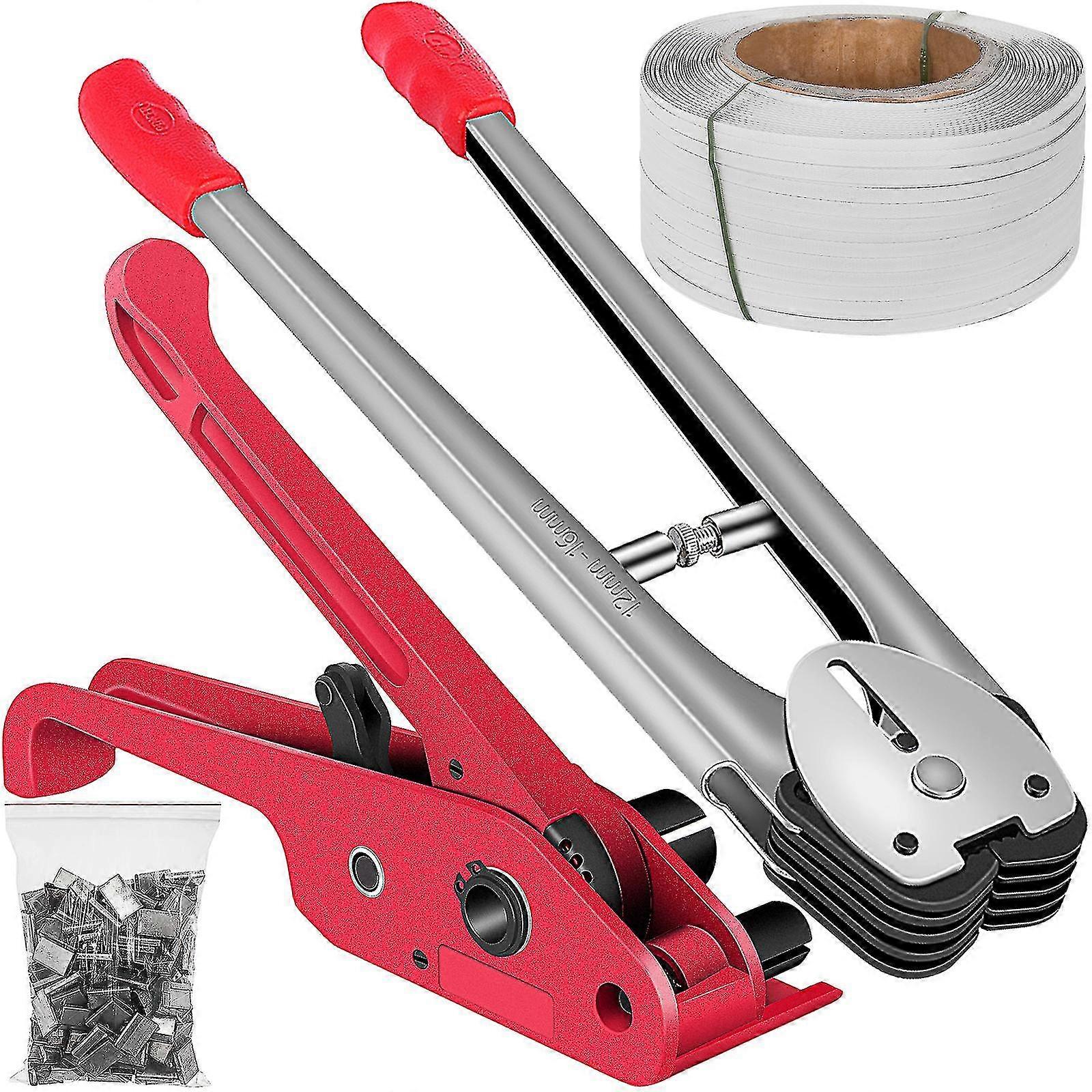1mor Pallet Strapping Banding Kit 2625ft Tensioner 0.7" Strapping 1000 Seals