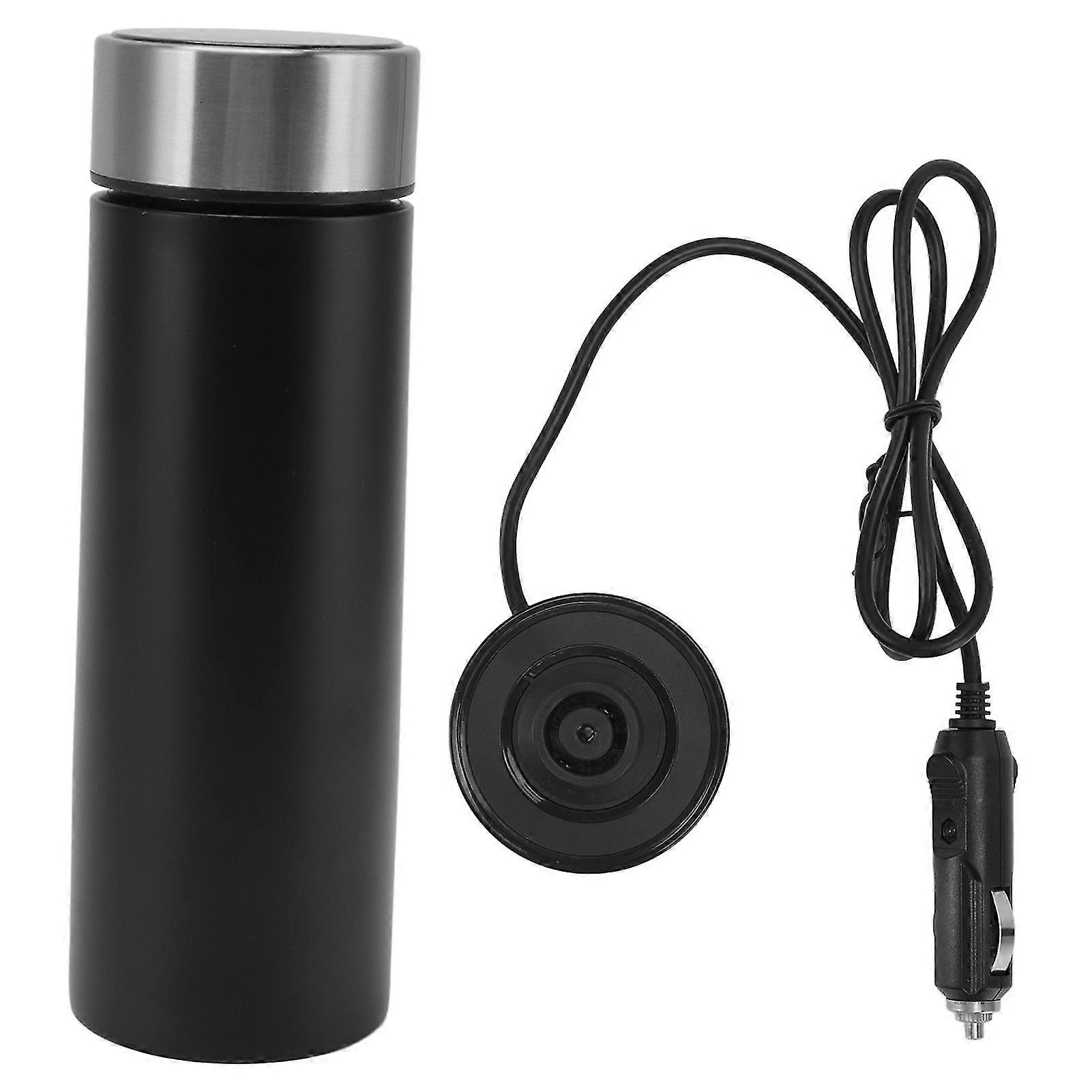 Smart Electric Heated Mug with Temperature Control, LED Display - Black