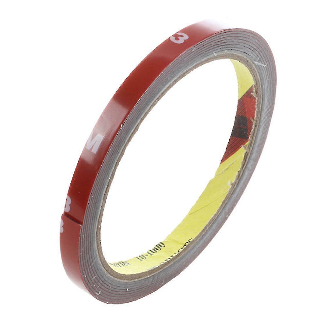 3m Strong Permanent Double Sided Super Sticky Foam Tape Roll For Vehicle Car, Red 8mm*3m