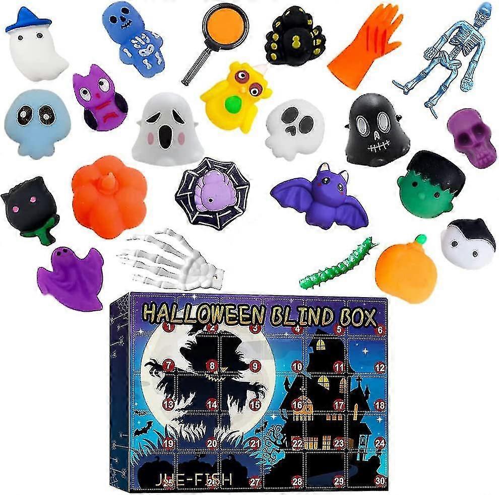 30pcs Halloween Countdown Advent Calendar Ornaments Surprise Blind Boxes