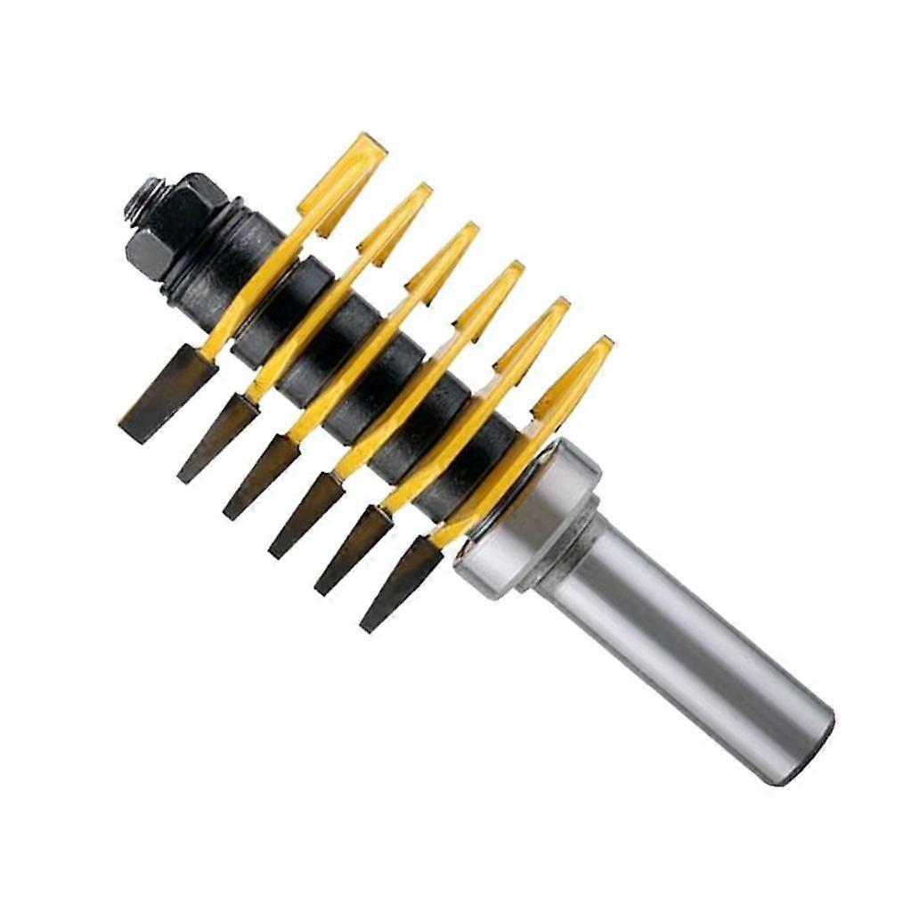 Finger Joint Router Bit with 12.7mm, 1/2-inch Shank, Reversible Finger Joint Glue Joint Router Bit for Woodworking Tools Wood Cutting Bits