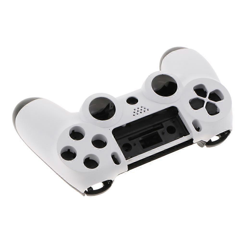 Protective Cover Skin Handle Case Front Housing Compatible with Playstation 4 PS4 Pro Controller White