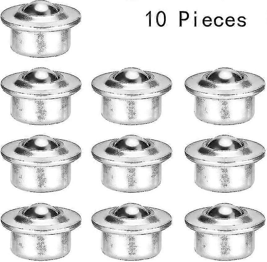 10pcs Muebles Ball Casters, giratorio Ball Casters (plata)