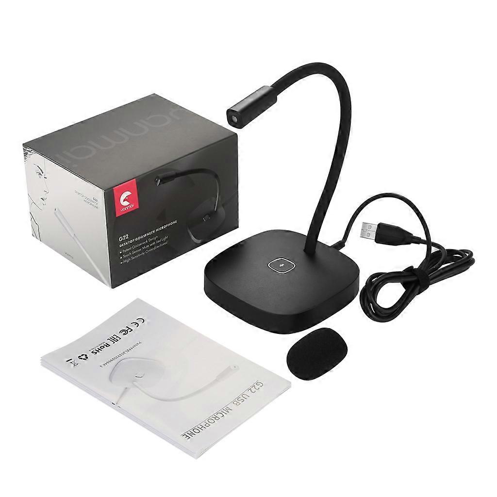 Computer Gaming Condenser Microphone Omnidirectional USB Desktop Voice Mic