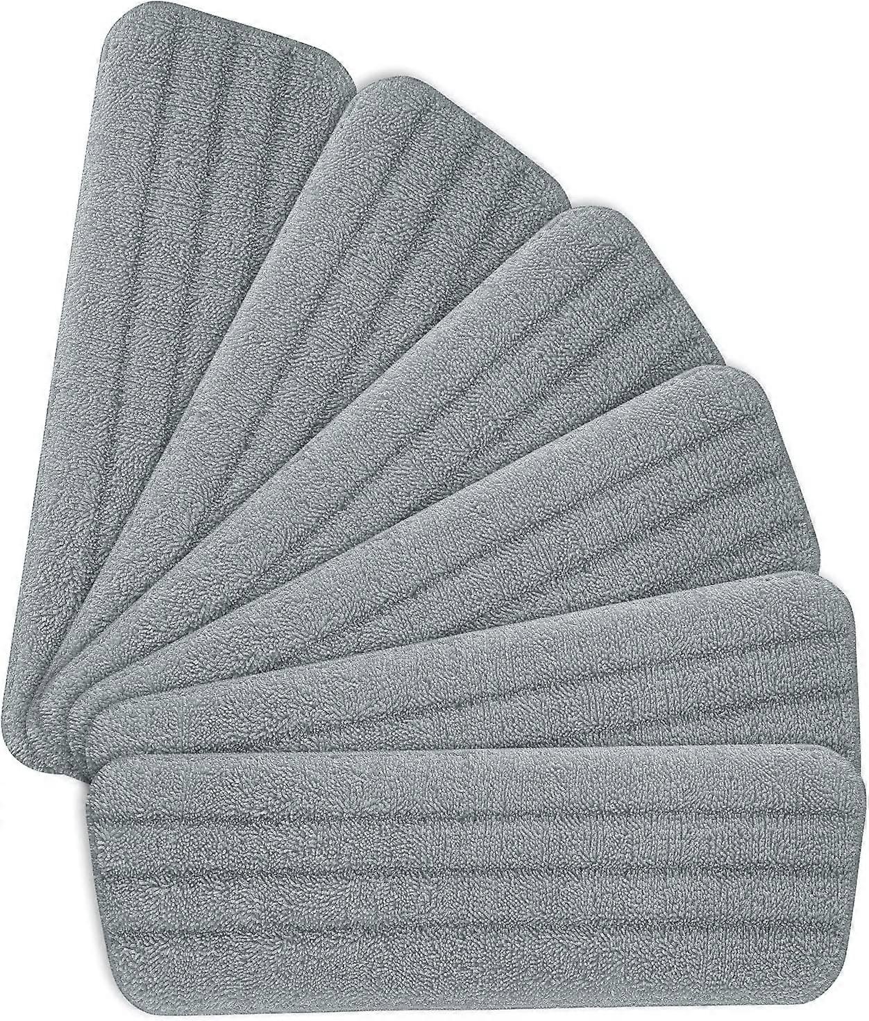 Dww-6pcs Mop (Gray) Replacement Pads, Microfiber Spray Mop Pads for Spray Mops