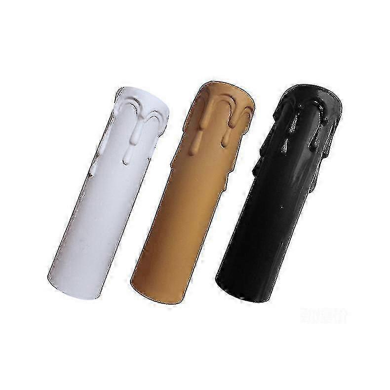 10 قطع من أغطية الشموع العتيقة البلاستيكية مقاس 30 × 100 مم، أغطية مقابس الثريا، ثريا جدار الإضاءة المعلقة، ديكور لمعظم المواد البلاستيكية الحرارية