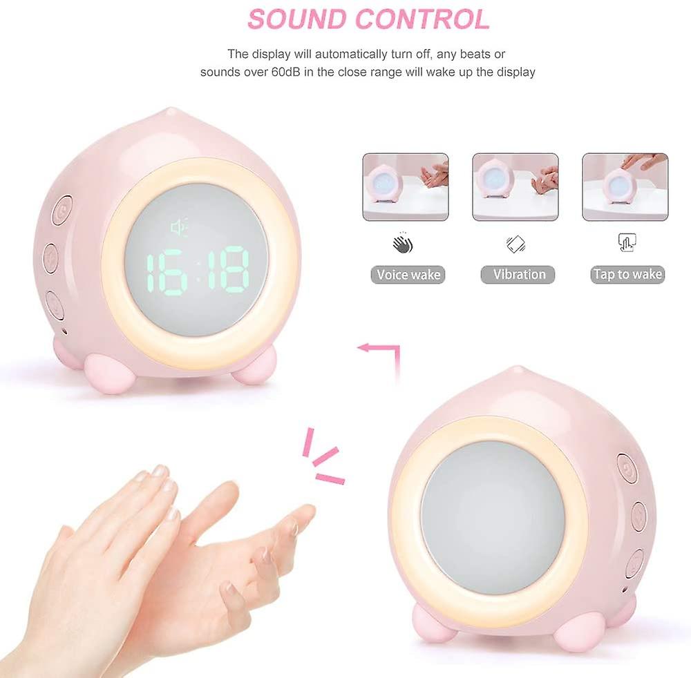 Wekity Digital Alarm Clock, Led Bedside Clock Dual Alarm Clock With