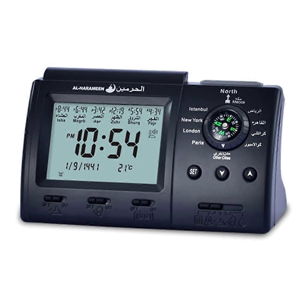 Azan Table Clock Muslim Tabletop Clock Crafts Household Decoration