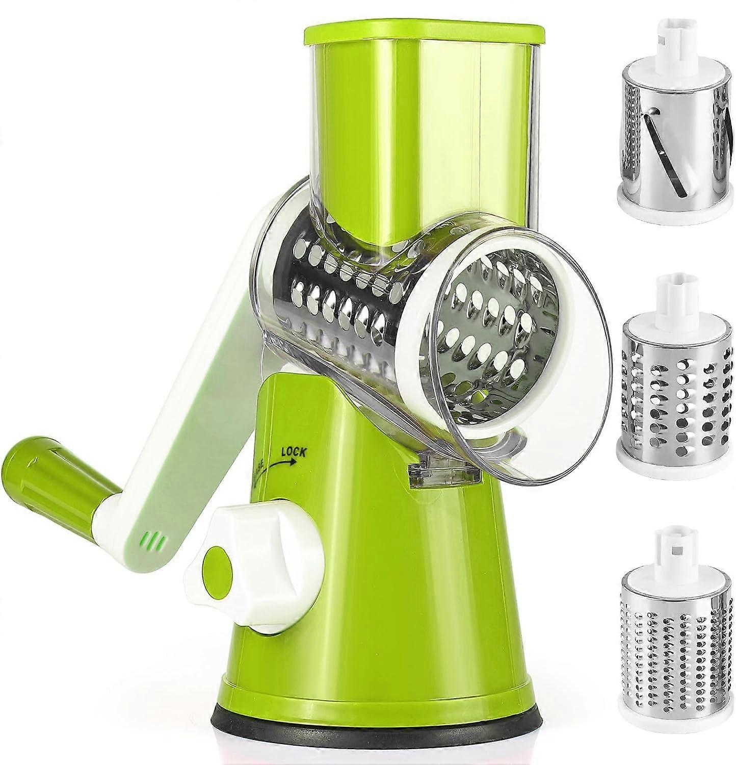 Multifunctional Vegetable Cutter with 3 Blades, Strong Suction for Potatoes, Cheese