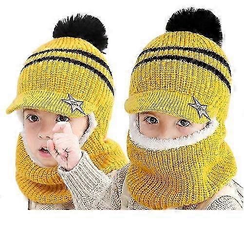 Children's Balaclava Thick Cap With Roof