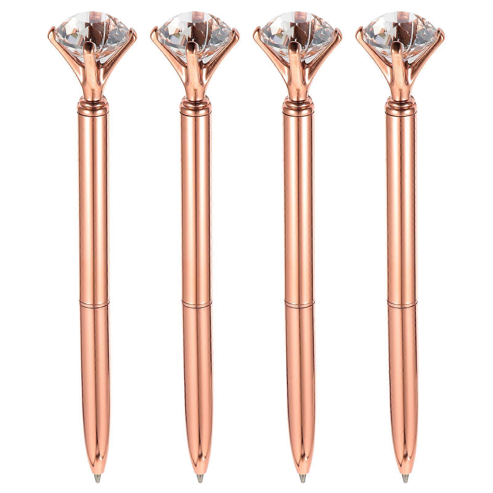 4Pcs Peculiar Ballpoint Pens Multi-function Office Pens Diamond Shape Pens for School
