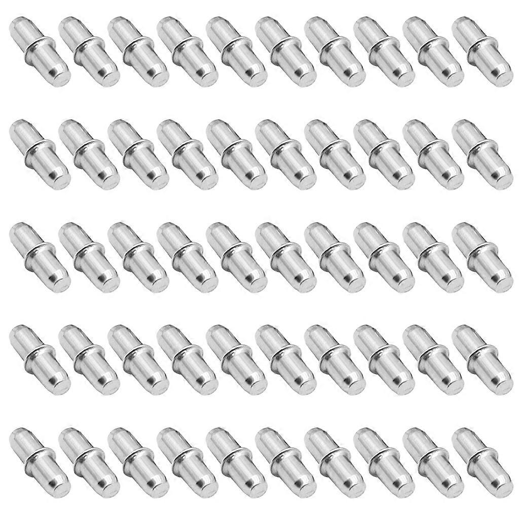50 Pieces Shelf Pegs Pins Fixed Table Shelf Bracket for Cabinets Bookshelf