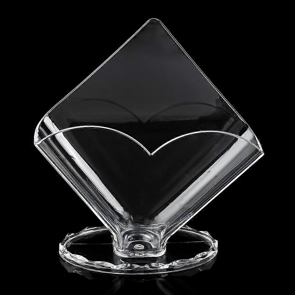 Diamond Shape Tissue Holder Exquisite Clear Napkin Dispenser Easy Cleaning