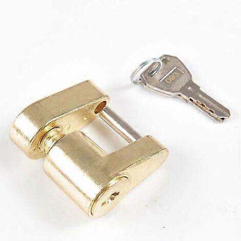 Hitch Coupler Lock Trailer Hitch Lock Bar Anti-theft Universal Security Lock Accessories Anti-rust with 2 Zinc Alloy Keys