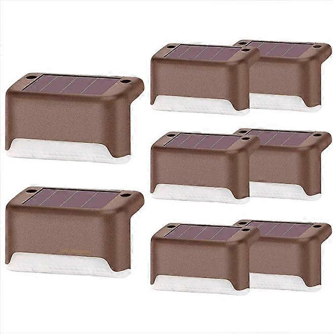 Solar Patio Step Lights 8 Pack Outdoor Solar Step Lights Waterproof