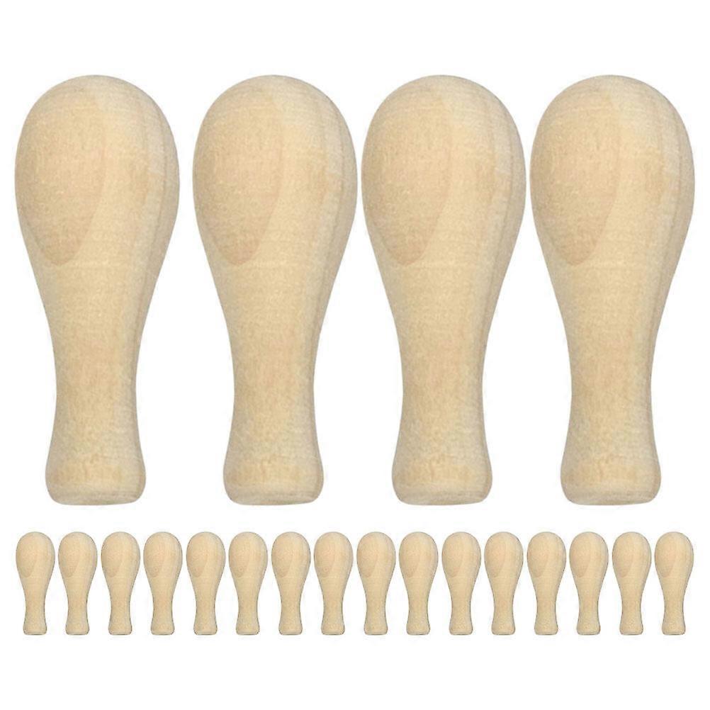 20Pcs Wood Replacement Handle Invitation Stamp Handle Wedding Stamp Handle DIY Accessory