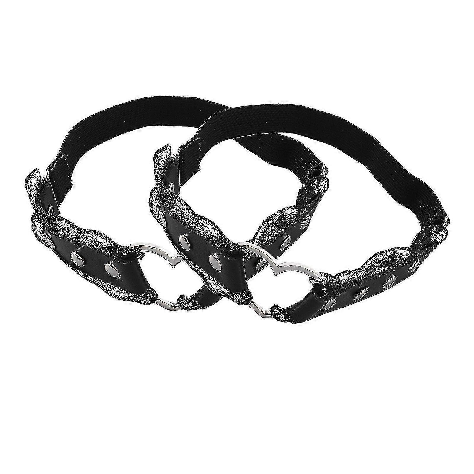 בירית רגל מעור לב חלול: חגורת רתמת רגליים למתוח טבעת רגל מתכווננת לתלבושות ותלבושות אופנתיות