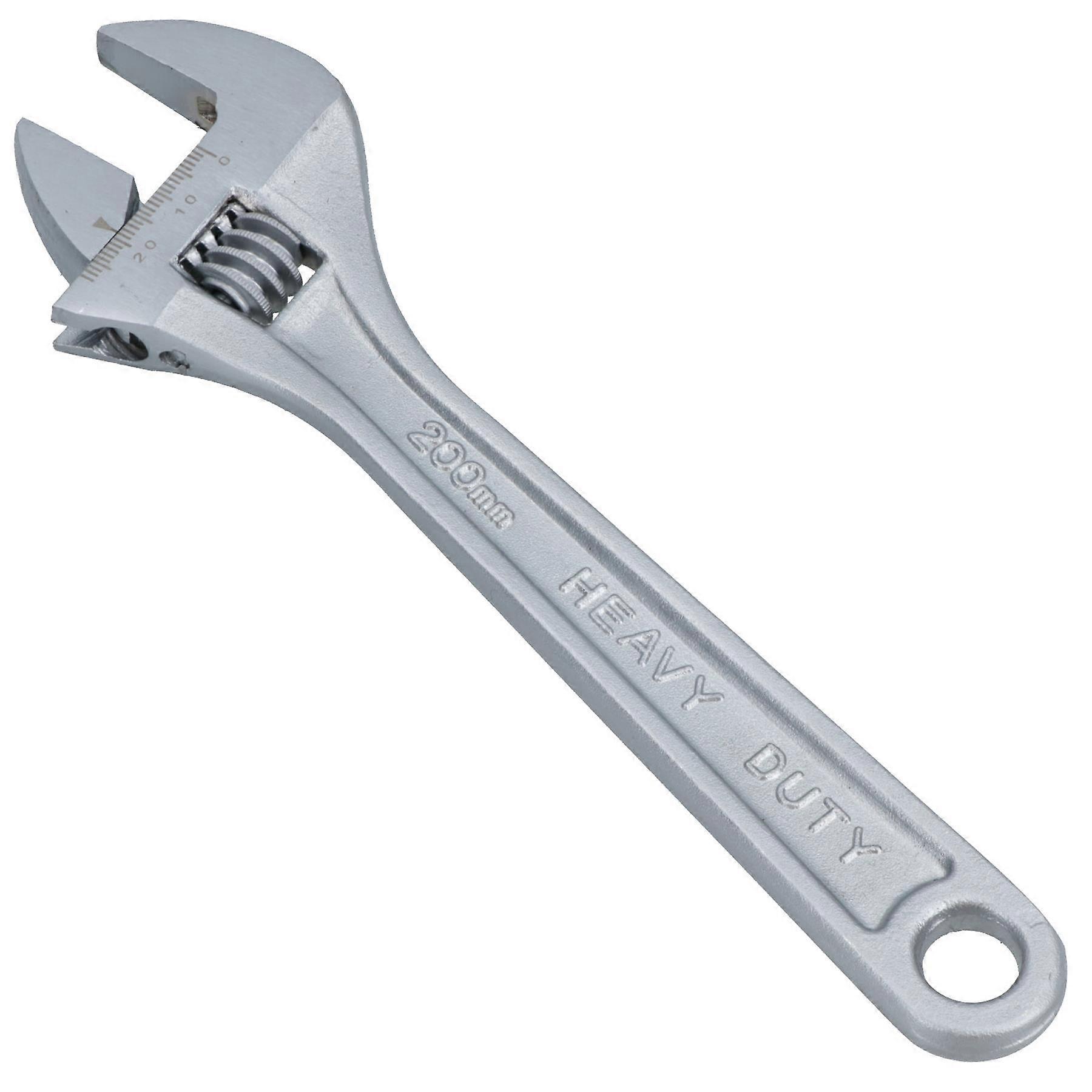 8" Adjustable Spanner / Wrench Monkey Pipe Plumbers Opening Range 0-25mm TE376