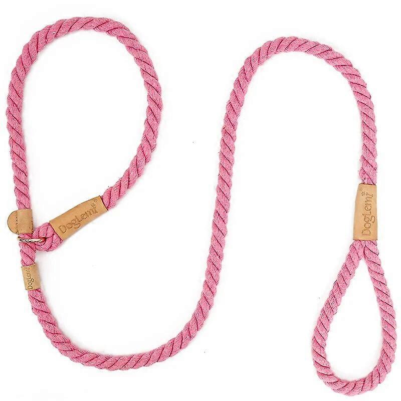 Cotton Dog Leash Collar,Slip Training Lead for Medium & Large Dog,Dog Leash Leather Slip Preventer P Chain Pet Leash Comfortable