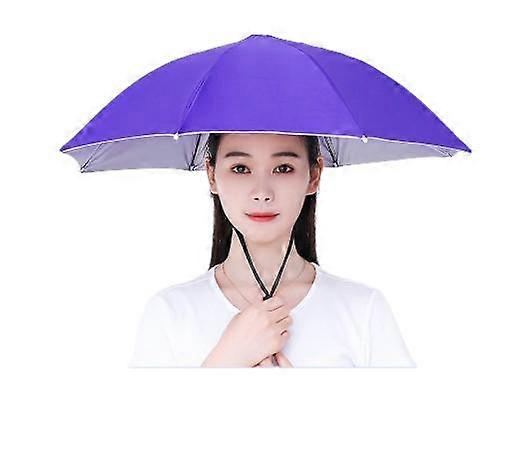 Umbrella Hat For Adults,Folded Loose-Belt Fishing Cap Umbrella Cap