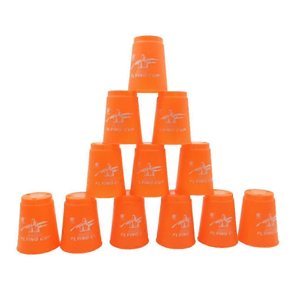 12Pcs/Set Speed Cups Game Sport Flying Stacking for Halloween and Christmas Gift Hand Speed Training Game Blue