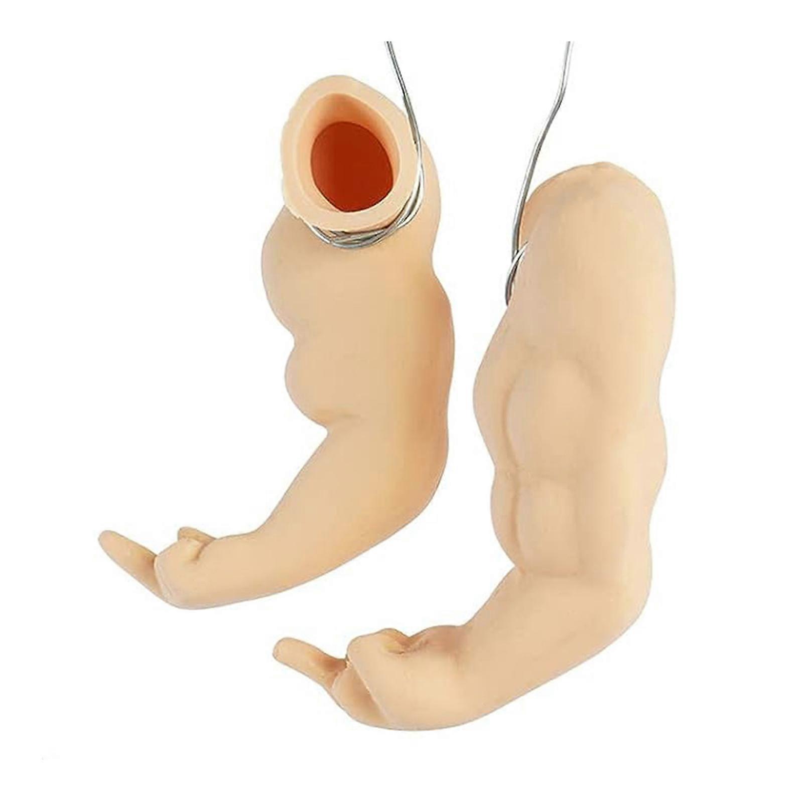 2PCSチキンアームズ、ニワトリが着用するための筋肉チキンアームズおもちゃ、拳ファイティングチキンおもちゃ、鶏用人形の手、オンドリ用ストロングアームズ、コスチュームジョー