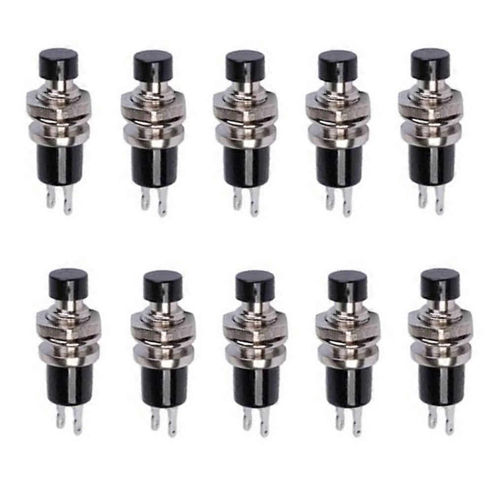 10 Pcs Mini Momentary ON/OFF Locking Latching Push Button Car/Boat Switch QinHai
