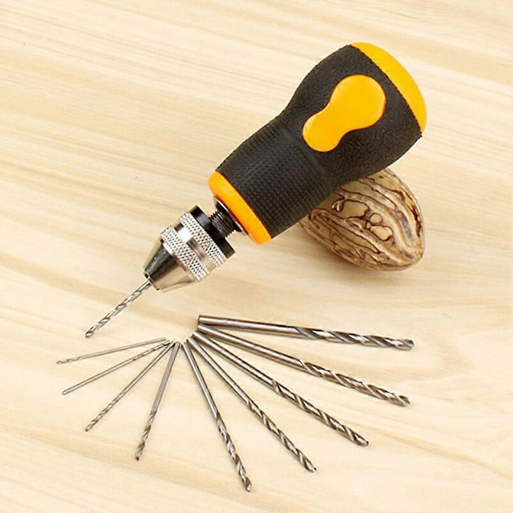 Micro Hand Drill Mini Portable Small Drill Bits Set Tool Accessories Useful