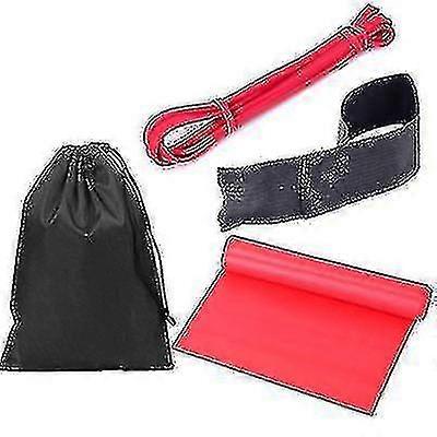 4pcs 2080フィットネストレーニングレジスタンスサークル、ヨガテンションバンド(赤)