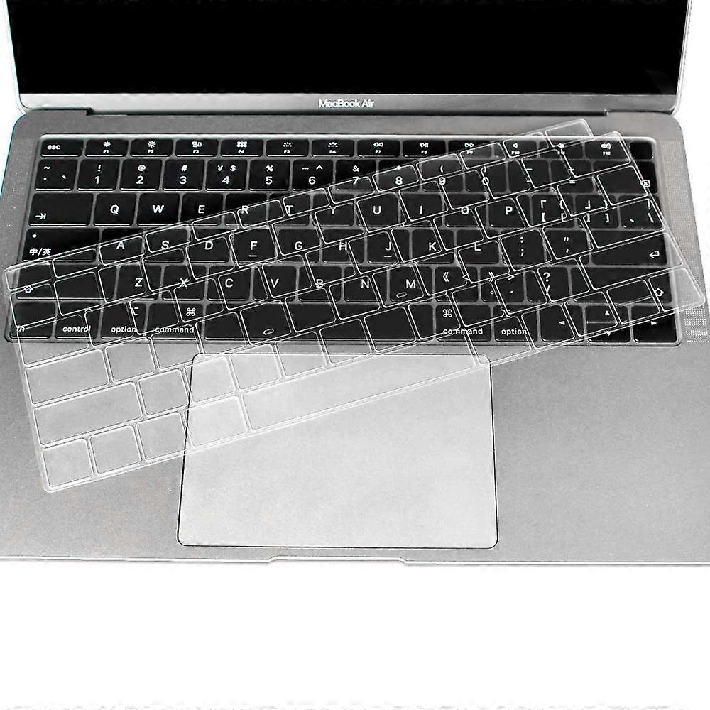 Ultra Thin TPU Keyboard Cover Skin for MacBook 2015 with Touch ID Retina Display (Model: A1644) Keyboard Accessories Protector -Transparent