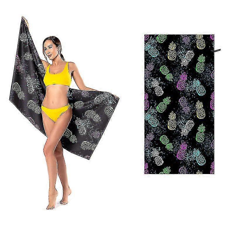 Microfiber Beach Towel Quick Drying Absorbent Lightweight Travel  Bath Towels