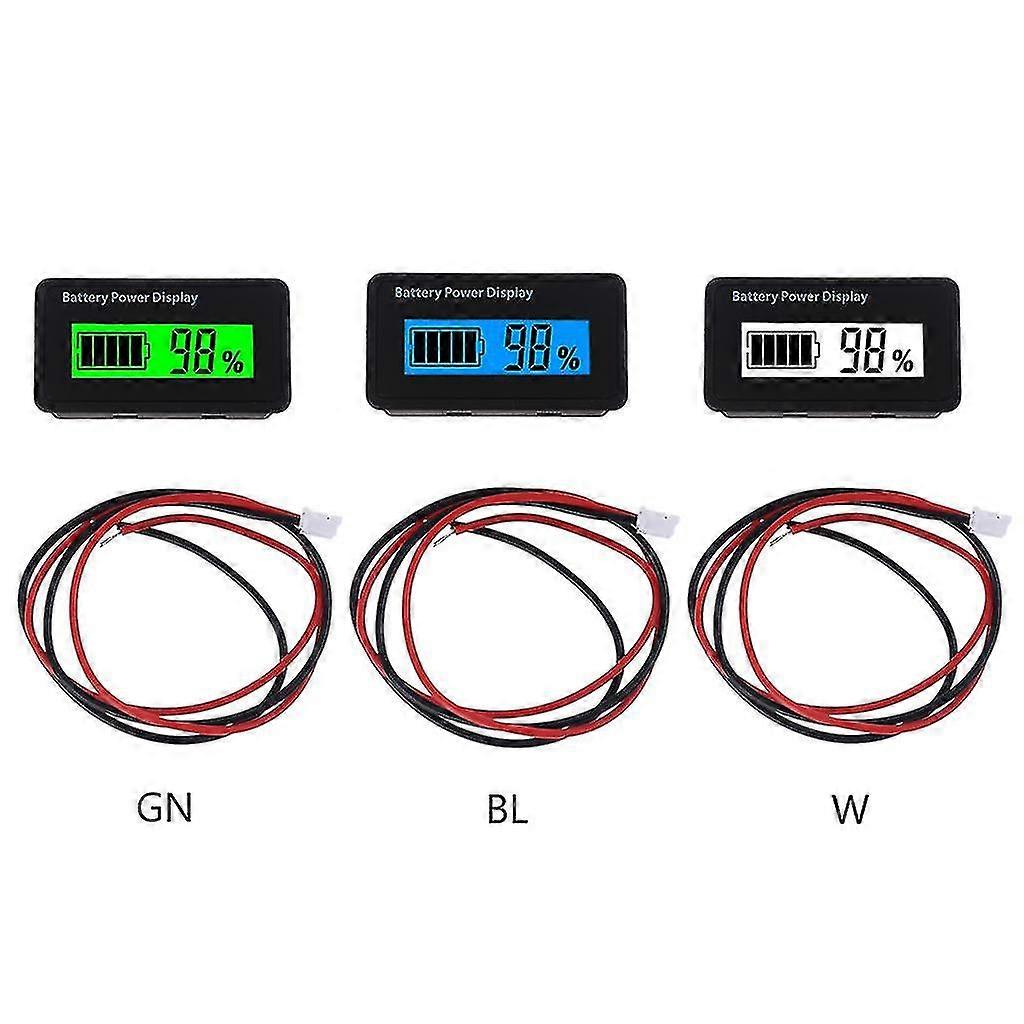 12v 24v 48v Battery Capacity Indicator Golf Cart Voltage Meter With Lcd Display