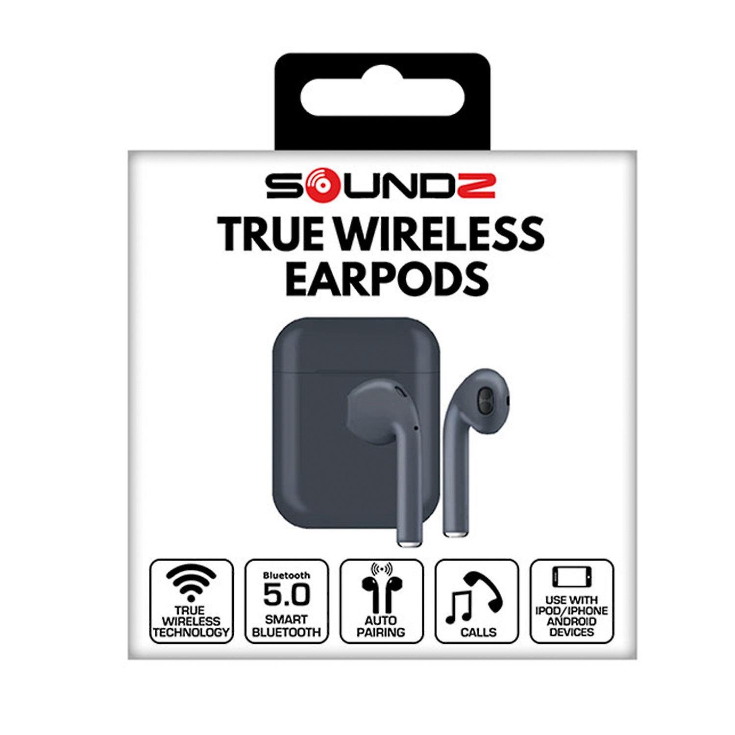 Soundz Bluetooth True Wireless Earpods - Space Grey