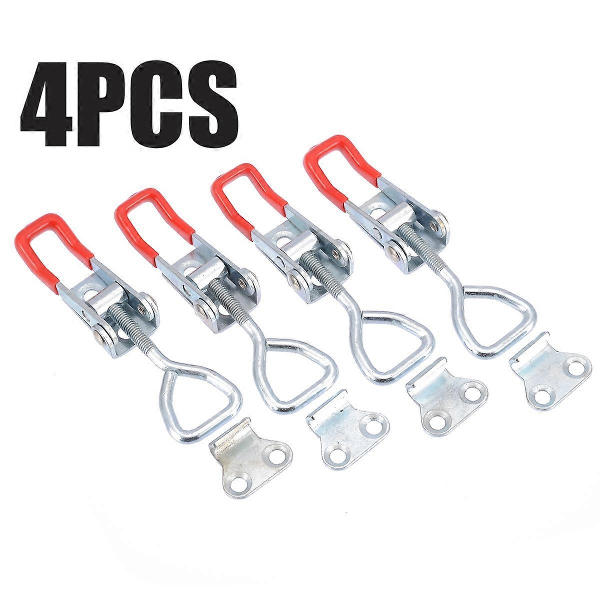 4Pcs Adjustable Cabinet Boxes Lever Handle Clamp Hasp Toggle Latch Catches Lock Durable