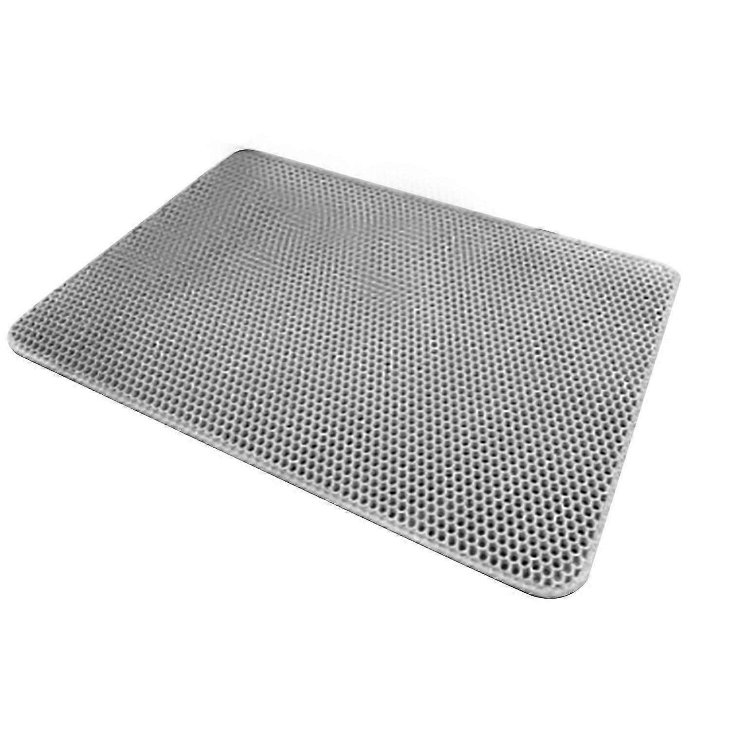 Cat Litter Mat Waterproof Double Layer Foldable Spill Proof Kitten Litter Trapping Mat for Indoor Gr