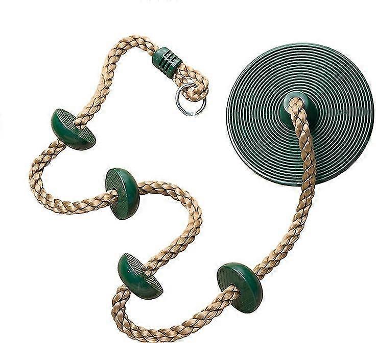 Climbing Swing, Climbing Rope, Disc Swing With Foot Support, Kids Set, For Outdoor, Backyard, Playground